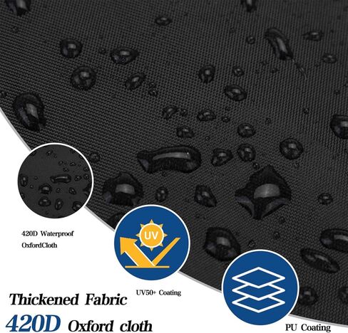 أغطية القارب العائم 420D من قماش أكسفورد وطلاء البولي يوريثان المقاوم للتمزق وغطاء القارب العائم القابل للقطر يناسب عرض الشعاع من 17 إلى 20 بوصة: حتى 102 بوصة in Kuwait