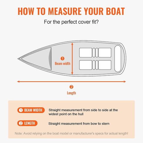 VEVOR Boat Cover, 17'-19' Trailerable Waterproof Boat Cover, 600D Marine Grade PU Oxford, with Motor Cover and Buckle Straps, for V-Hull, Tri-Hull, Runabout, Bass Boat, Fish Ski Boat, Grey in Saudi Arabia