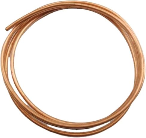 Refrigeration Tubing, Soft Coil Copper Tubing,Copper Tube OD 8mm x ID 6mm Length 6.56 Ft in Kuwait