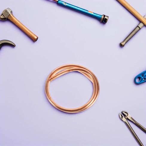 NUOBESTY Pure Copper Tube 10mm Od X 8mm Id Soft Coil Tubing 1 Meter for Refrigeration Air Conditioner Copper Refrigeration Coil Commercial Ac in Saudi Arabia
