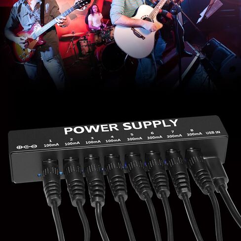 دواسة الجيتار مزود طاقة لدواسة التأثير، 8 مخرج تيار مستمر معزول لدواسة 9 فولت، سوبر ميني in Kuwait