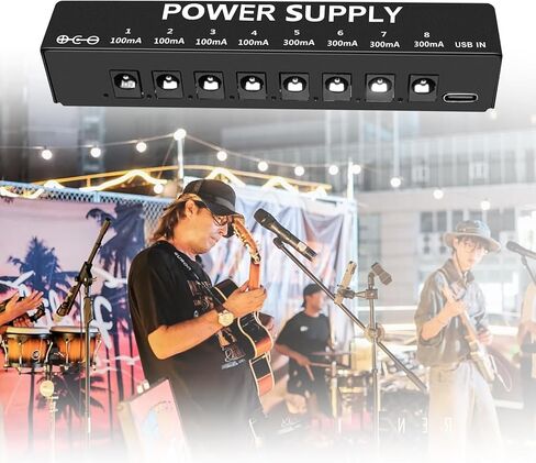 دواسة الجيتار مزود طاقة لدواسة التأثير، 8 مخرج تيار مستمر معزول لدواسة 9 فولت، سوبر ميني in Kuwait