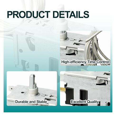 طقم التحكم في درجة الحرارة 800366 مناسب للتبريد الحقيقي، استبدل 077B6806 077B7172 988282، ترموستات مستشعر للملف مقاس 76 بوصة in Kuwait
