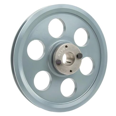 AK89H/H1-1/8 Compressor 8.25" Single Groove Pulley - for Masterdrive Mechanical Power Transmission Part - Cast Iron Pulley Replacement/Belt A Section 4L and 1-1/8" Sheave Bushing - Gray Solid Steel in Saudi Arabia