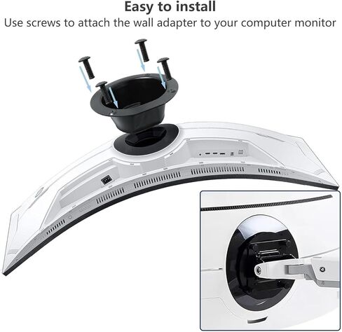 ملحقات دعامة محول تثبيت على الحائط مقاس 49 بوصة، متوافقة مع سامسونج، ومتوافقة مع Odyssey، ومتوافقة مع قطع غيار Neo، G9 C49G95T S49AG952NN. in Kuwait