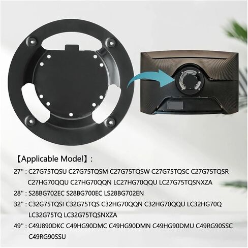 BN96-42913A BN61-14898A Monitor Wall Mount Adapter Bracket Accessories, Compatible For Samsung, Compatible With Odyssey, G6 G7 27" 28" 32" 49" Bracket Replacement Parts. in Kuwait