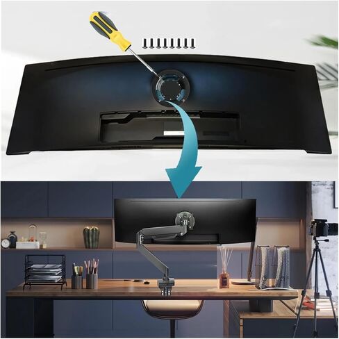 BN96-42913A BN61-14898A Monitor Wall Mount Adapter Bracket Accessories, Compatible For Samsung, Compatible With Odyssey, G6 G7 27" 28" 32" 49" Bracket Replacement Parts. in Kuwait