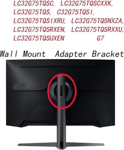 Compatible For Odyssey, G7 Monitor Wall Mount Adapter Bracket Accessory C32G75T LC32G75TQSCXXK LC32G75TQSIXRU Bracket Replacement Parts. in Kuwait