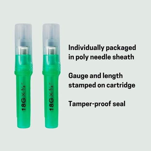 Eli-Vet Veterinary Aluminum Hub Needle, 18G x 5/8" (16mm), Individual Sheath, 100pcs/box, AHN1816 in Saudi Arabia