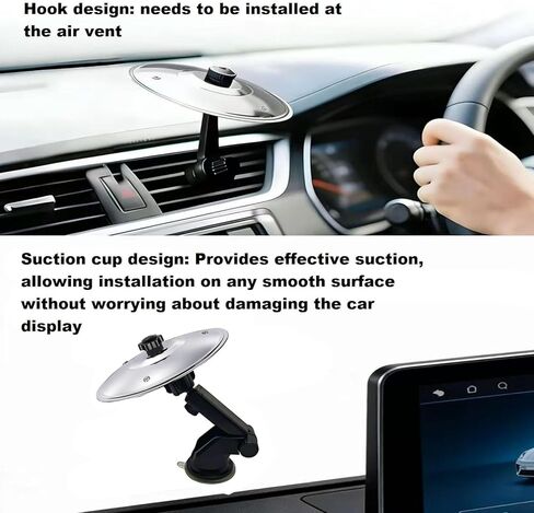 Car Crash Cymbal, Adjustable Suction Cup Style Mini Drum Car Cymbal for Drummers and Music Lovers Silver in Saudi Arabia