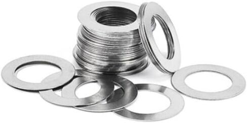 Washers,flat washer, Lock washers 50pcs Assorted, Thickness 0.1mm Ultra Thin Washers, M6 M7 M8 High Precision Adjusting Gasket(M8x12) in Kuwait