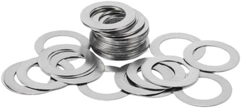 Washers,flat washer, Lock washers 20pcs Adjusting Gasket, Thickness 0.2Mm Stainless Steel Flat Washers Assortment, M10 to M20 Washer(M13x19) in Saudi Arabia