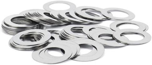 Washers,flat washer, Lock washers 20pcs Adjusting Gasket, Thickness 0.2Mm Stainless Steel Flat Washers Assortment, M10 to M20 Washer(M13x19) in Saudi Arabia