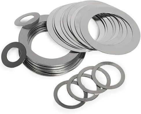 Washers,flat washer, Washers 20/50pcs 0.5mm Thickness Shim Stainless Steel Flat Thin Adjusting Gasket Axle Bearing Spacer Rings Fastener(M6x9 (50pcs)) in Kuwait