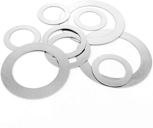 غسالات، غسالة مسطحة، غسالات قفل 10 قطع غسالات مسطحة من الفولاذ المقاوم للصدأ، سمك 0.2 مم غسالة M22 M25 M28 M30، حشية ضبط عالية الدقة DC 35 40 مم (M22x30) in Kuwait