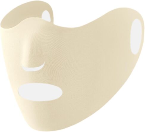 Cooling Face Cover Women Face Sun Protection for Running Climbing Traveling Shopping Riding Beige in Kuwait