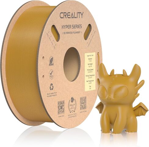 خيوط Creality Hyper PLA 1.75 مم بيضاء 2 كجم، 30-600 مم/ثانية خيوط طابعة PLA ثلاثية الأبعاد عالية السرعة، عبوتان بكرة 1 كجم (2.2 رطل) PLA، دقة الأبعاد +/-0.02 مم، تناسب معظم طابعات FDM ثلاثية الأبعاد in Saudi Arabia