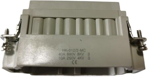 موصل مستطيل للخدمة الشاقة HDC HK-012/2-MC ذكر إدراج نوع 10A/40A التوصيل in Kuwait