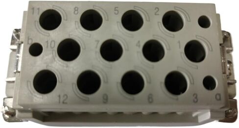 موصل مستطيل للخدمة الشاقة HDC HK-012/2-MC ذكر إدراج نوع 10A/40A التوصيل in Kuwait