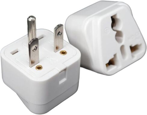 قابس طاقة من النوع T NEMA 6-15P/6-20P 250v 15A 3-pin AC محول التوصيل (WD-21 أبيض) in Kuwait