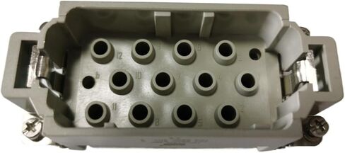 موصل مستطيل للخدمة الشاقة HDC HK-012/2-MC ذكر إدراج نوع 10A/40A التوصيل in Kuwait