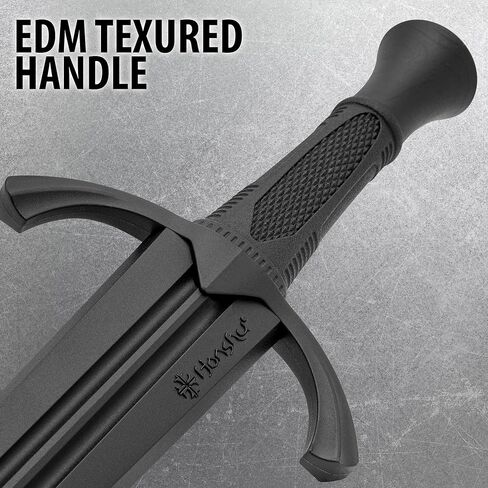 هونشو تدريب خنجر التسليح في العصور الوسطى | الطول الإجمالي 19 1/2 بوصة | هيكل من مادة البولي بروبيلين | حجم ووزن واقعيين | مقبض محكم غير قابل للانزلاق | آمن للتمرين والسجال | 19 1/2 بوصة إجماليًا in Kuwait