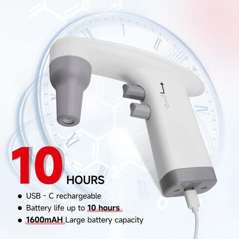 4E's USA Electric Pipette Filler for High-Volume 0.1-100ml, 4-Level Speed Control and Built-in 1600mAh Battery, LCD Display and Autoclavable Silicone Clip in Kuwait