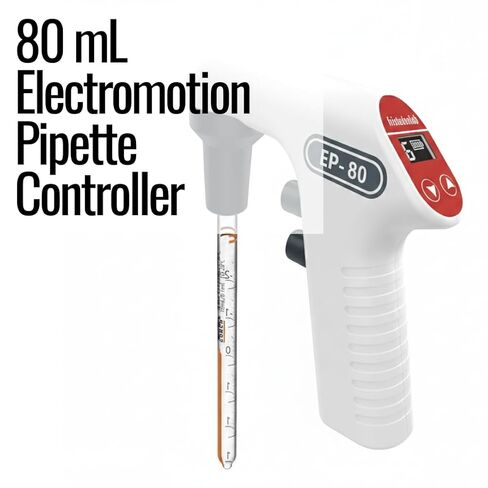 وحدة تحكم الماصات الكهربائية من فريستادن لاب - حشو ماصات آلي بمحرك لماصات 0.1-80 مل - سرعة قابلة للتعديل، تصميم مريح مع بطارية قابلة لإعادة الشحن in Kuwait
