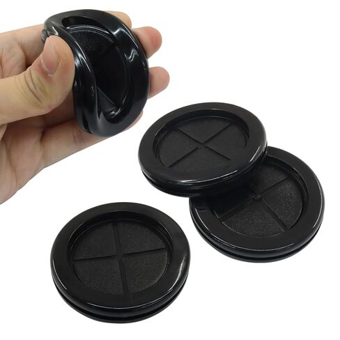 Hordion 4 Pcs Rubber Grommets 2" ID, 2-1/2" Drill Hole Cable Grommet Rubber Hole Plugs, Double Sided Round Firewall Plug Grommet for Wire Protection in Saudi Arabia