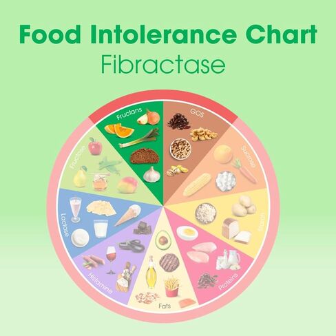 Intoleran Fibractase 1200 إنزيمات هضمية - 36 كبسولة | ملحق لعدم تحمل الفركتانز والجلاكتانز | يساعد على هضم الكربوهيدرات؛ حبوب وبقوليات وبصل وثوم وقمح | نقي ونباتي in Kuwait