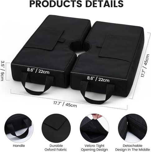 أكياس رمل للوزن، أكياس رمل شبكية رياضية Laelr 2 بوزن 70 رطل، مرساة قاعدة ثقيلة الوزن لأهداف كرة القدم، وحلقة كرة السلة، وشبكات الجولف، وشبكات كرة القدم، وشبكات الهوكي، وقاعدة المظلة (بدون رمل) in Kuwait