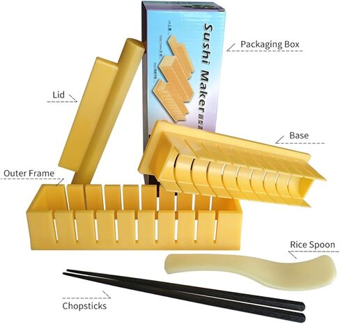 Sushi Maker, Sushi DIY Mold Set - Easy Sushi Making Kit, Help to Make Round Shaped Sushi in Kuwait