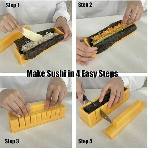 Sushi Maker, Sushi DIY Mold Set - Easy Sushi Making Kit, Help to Make Round Shaped Sushi in Kuwait