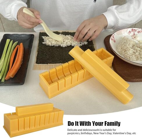 Sushi Maker, Sushi DIY Mold Set - Easy Sushi Making Kit, Help to Make Round Shaped Sushi in Kuwait
