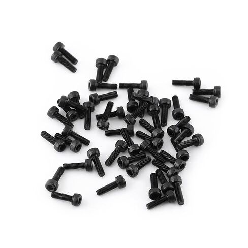 High Strength M3 Black Hex Socket Cap Head Screw Bolt Set - Industrial and Construction Fasteners - 50pcs (M3*10mm 50 Pcs/Pack) in Saudi Arabia