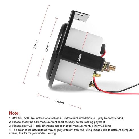 2" 52mm Water Temp Gauge 40-120 Celsius /100-250 Fahrenheit Pointer Auto White Led Car Meter in Saudi Arabia