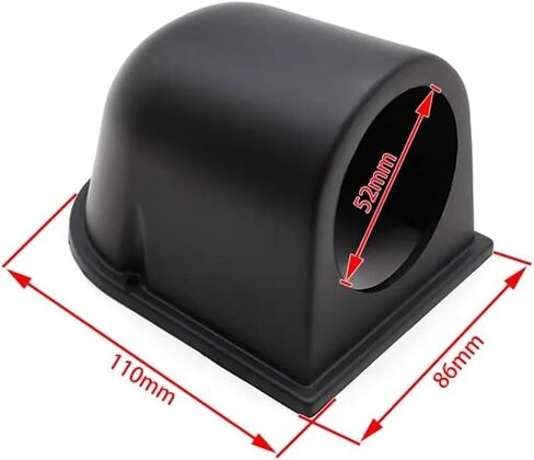 Black Single Gauge Pod 52mm Hole Cup Car Gauge Pod Gauge Cap Cup Dash Pod Mount Holder Plastic Auto Car Meter in Saudi Arabia