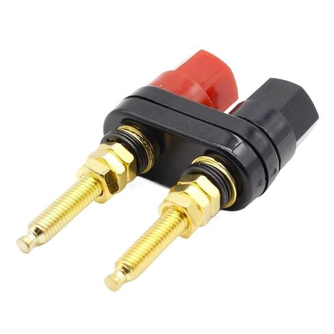 fengpeng 1pcs Gold Plated Banana Plug Connector Speaker Amplifier Extended Terminal Binding Post in Saudi Arabia