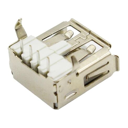 Fengpeng 10 قطعة/الوحدة USB 2.0 4Pin نوع موصل مقبس أنثى G54 قدم 90 درجة شحن نقل البيانات in Kuwait