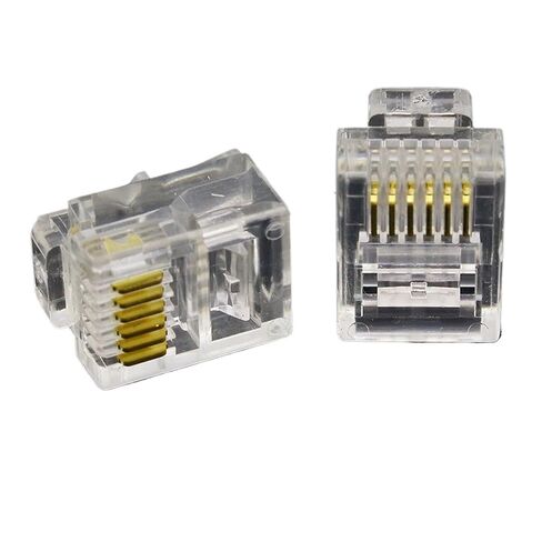 fengpeng RJ11 6P6C Modular Jack Network Male Plugs, 6 Pin, Telephone Connector in Saudi Arabia