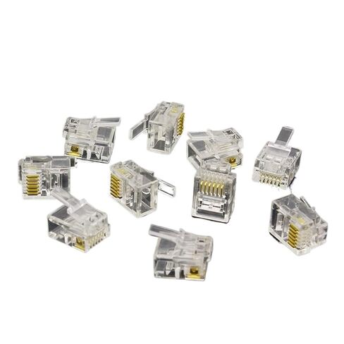 fengpeng RJ11 6P6C Modular Jack Network Male Plugs, 6 Pin, Telephone Connector in Saudi Arabia
