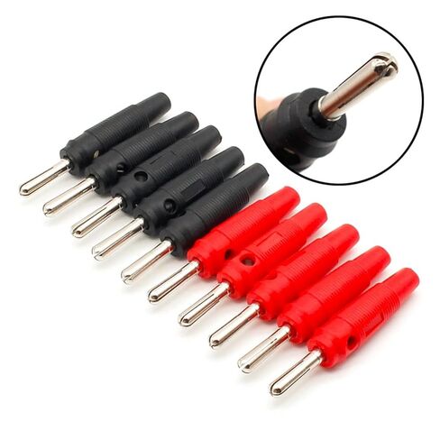 Fengpeng 10 قطع 4 مم قابس الموز تيار عالي معزول ومغطى وقابل للتكديس وصلة برغي توصيل in Kuwait