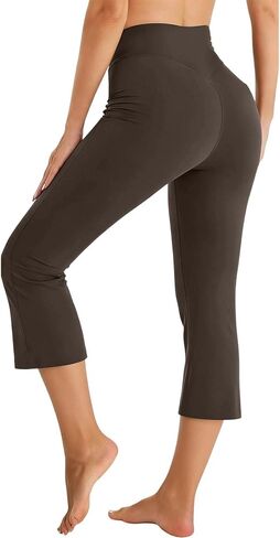 High Waisted Leggings for Women Wide Leg Tummy Control Yoga Pants for Workout Running Athletic Leggings in Saudi Arabia