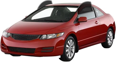AUTOTEK Precut Windows Tint Film All Sides Cars Sun Blocking Protection Privacy Anti Shatter Glass 2 Ply Film 10% Tint Shade kit for Honda Civic Coupe 2006-2011 in Saudi Arabia