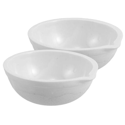 minkissy 2pcs 80mm Ceramic Evaporating Dishes Heat-Resistant Porcelain Lab Containers for Chemistry Experiments School Science Projects in Saudi Arabia