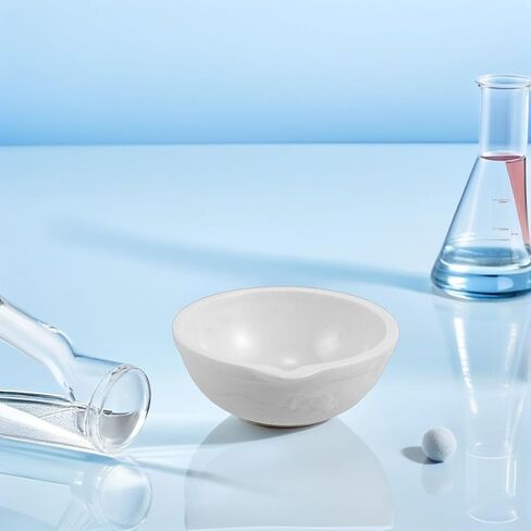 minkissy 2pcs 80mm Ceramic Evaporating Dishes Heat-Resistant Porcelain Lab Containers for Chemistry Experiments School Science Projects in Saudi Arabia