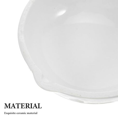 2 قطعة 100 مللي متر أطباق التبخر السيراميك مختبر أوعية ثقافة بيتري الأبيض الخزف مختبر ملحق للتجارب العلمية وثقافات لوحة أجار in Kuwait