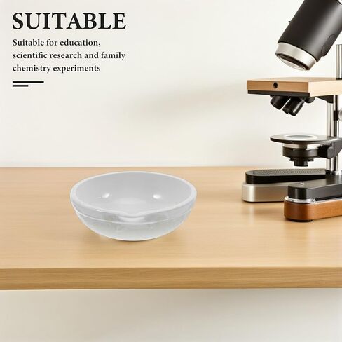 2 قطعة 100 مللي متر أطباق التبخر السيراميك مختبر أوعية ثقافة بيتري الأبيض الخزف مختبر ملحق للتجارب العلمية وثقافات لوحة أجار in Kuwait