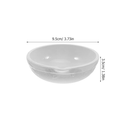 2 قطعة 100 مللي متر أطباق التبخر السيراميك مختبر أوعية ثقافة بيتري الأبيض الخزف مختبر ملحق للتجارب العلمية وثقافات لوحة أجار in Kuwait