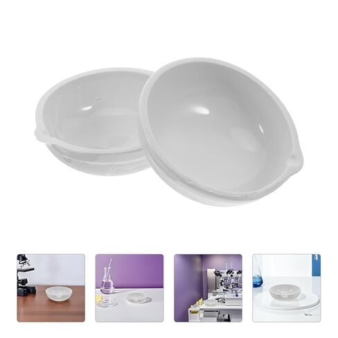 2 قطعة 100 مللي متر أطباق التبخر السيراميك مختبر أوعية ثقافة بيتري الأبيض الخزف مختبر ملحق للتجارب العلمية وثقافات لوحة أجار in Kuwait